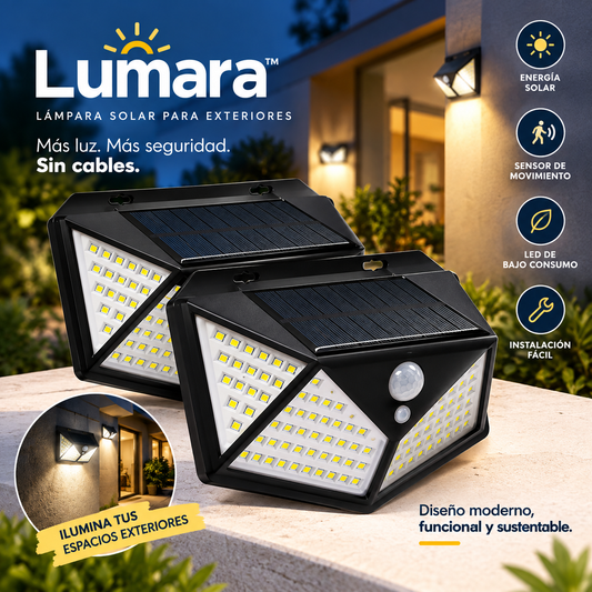 Lumara™ — Lámpara Solar con Sensor de Movimiento.